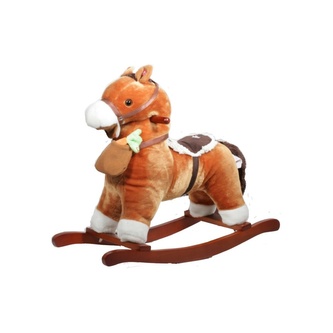 RCsale houpací kůn s magnetickou mrkví světle hnědý