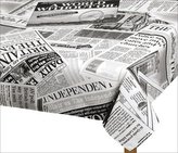 Ubrus EMA - černé noviny - 120x160 cm