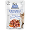 Kapsička BRIT Care Cat Pouch STERILIZED - Hearty Duck & Tender Turkey in Jelly