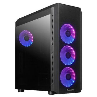 CHIEFTEC MidT Scorpion 4 GL-04B-UC-OP / ATX / 2x USB3.0 / USB-C / 4x120mm fan / ARGB/ průhledná bočnice / černá CHIEFTEC MidT Scorpion 4 GL-04B-UC-OP / ATX / 2x USB3.0 / USB-C / 4x120mm fan / ARGB/ průhledná bočnice / černá