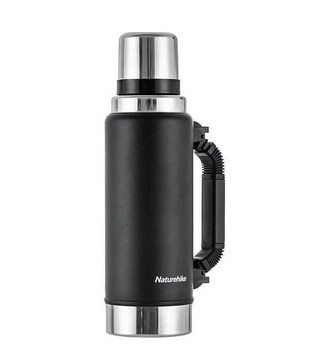 Naturehike velká termoska s držadlem 1250ml 760g - černá