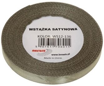 Wstążka satynowa khaki 6mm x 32m
