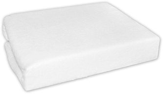 Froté prostěradlo do postele 160x90 - bílé; 160x90