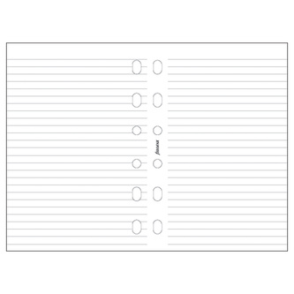 Filofax, Papíry pro diáře, linkované, kapesní, bílá