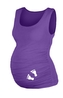 Top, tílko Dana s potiskem Nožiček  - fialové, vel. L/XL