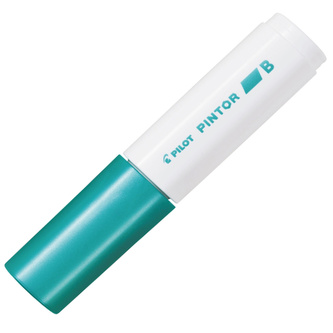 Pilot, Akrylový Popisovač Pintor, (B) silný, metalická zelená