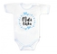 Body krátký rukáv s vtipným textem Baby Nellys, Malá láska, vel. 74, kluk; 74 (6-9m)