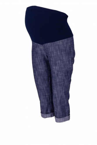Be MaaMaa Těhotenské 3/4 kalhoty s elastickým pásem - granát/melírované, vel. XXXL; XXXL (46) Be MaaMaa Těhotenské 3/4 kalhoty s elastickým pásem - granát/melírované, vel. XXXL; XXXL (46)