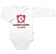 Body dlouhý rukáv Najlepší budíček na svete, Baby Nellys, bílé, vel. 80; 80 (9-12m)