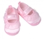 Kojenecké capáčky/botičky saténové s volánkem, Baby Nellys, růžové, vel. 62/68, 11,5 cm; 62/68 (3-6m)