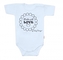 Body krátký rukáv Made with love, Baby Nellys, světle modré, vel. 80; 80 (9-12m)