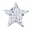 Baby Nellys Bavlněný dětský dekorační polštář, Hvězdička - Městečko