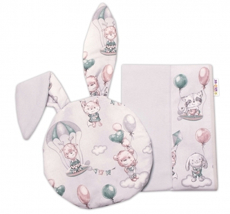 Baby Nellys 2-dílná sada do kočárku Baby Nellys jersey s oušky, Létající zvířátka, zelená Baby Nellys 2-dílná sada do kočárku Baby Nellys jersey s oušky, Létající zvířátka, zelená
