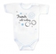 Body krátký rukáv s vtipným textem Baby Nellys, Trenér celé rodiny, vel. 86; 86 (12-18m)