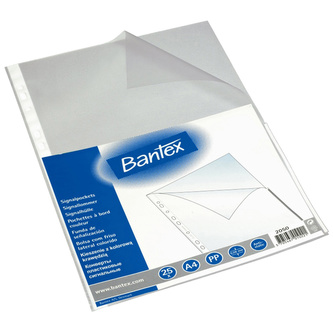 Bantex, U-kapsa, PP, A4, 80 mic, bílý okraj