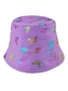 Letní, jarní klobouček Baby Nellys, Motýlci - lila, vel. 86/92, obvod: 46/50 cm; 86/92 (18-24m)
