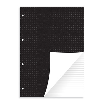 Filofax, Poznámkový blok pro portfolio, linkovaný, A4, bílá