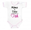 Body krátký rukáv s vtipným textem Baby Nellys, Máma+Táta, vel. 62, holka; 62 (2-3m)