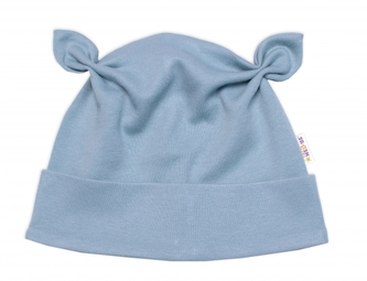 Čepička, uzlíček, bavlna, Space Bear, Baby Nellys - mátová, vel. 62/68