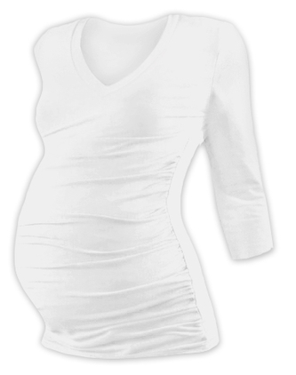 JOŽÁNEK Těh. tričko 3/4 rukáv s výstřihem do V - smetanové, vel. L/XL; L/XL