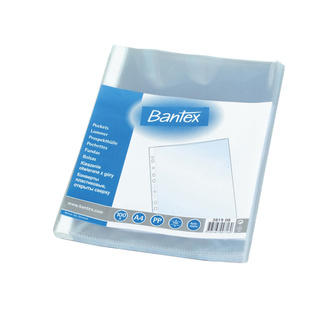 Bantex, U-kapsa, PP, A4, transparentní, bal. 100 ks