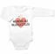 Body dlouhý rukáv, Nejmenší, ale nejdůležitější, Baby Nellys, bílé, vel. 86; 86 (12-18m)