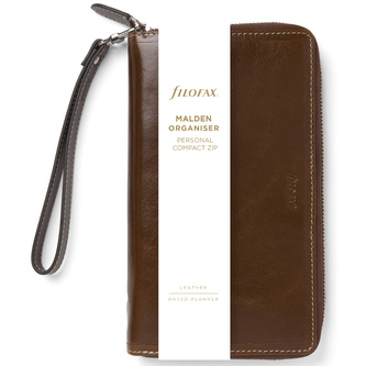 Filofax, Diář Malden Zip, Osobní Compact, hnědá