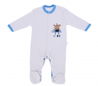 Kojenecký bavlněný overálek Mamatti Hero, vel. 68; 68 (3-6m)