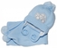 Zimní čepička s šálou - Autíčko sv. modré, 0-6m, Baby Nellys; 56-68 (0-6 m)