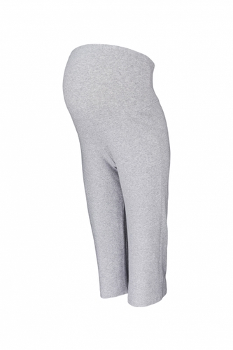 Be MaaMaa Těhotenské 3/4 tepláky s elastickým pásem - šedé, vel. XXL; XXL (44)