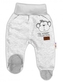 Baby Nellys Kojenecké polodupačky Monkey - sv. šedý melírek; 56 (1-2m)