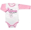 Body dl.rukáv s vtip. textem Baby Nellys, Já jsem TEN DŮVOD našeho zpoždění,vel. 86, holka; 86 (12-18m)