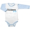 Body dl. rukáv s vtip. textem Baby Nellys, Malý Casanova, kluk; 56 (1-2m)