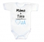 Body krátký rukáv s vtipným textem Baby Nellys, Máma+Táta, vel. 86, kluk; 86 (12-18m)