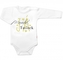 Body dlouhý rukáv, Maminka, Tatínek JÁ, Baby Nellys, bílé, vel. 68; 68 (3-6m)