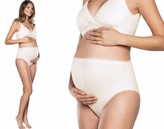 Bavlněné kalhotky Mama maxi, 1ks v balení, béžové; M (38)