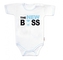 Body krátký rukáv s vtipným textem Baby Nellys, The New Boss, vel. 68, kluk; 68 (3-6m)