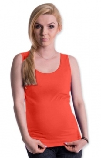 Be MaaMaa Těhotenské,kojící tilko s odnimatelnými ramínky - pomerančové, vel. L/XL; L/XL