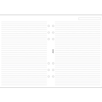Filofax, Papíry pro diáře, linkované, A5, bílá