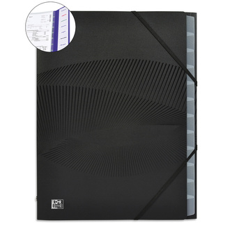 Elba, Podpisová kniha s rozlišovačem Osmose, PP, A4, černá