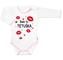 Body dlouhý rukáv s vtipným textem Baby Nellys, Bola tu TETUŠKA, vel. 80; 80 (9-12m)