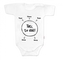 Body krátký rukáv s vtipným textem Baby Nellys, Tati, to dáš! - bílé, vel. 86
