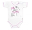 Body krátký rukáv s vtipným textem Baby Nellys, Jdu s tátou na jedno, vel. 80, holka; 80 (9-12m)