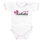 Body krátký rukáv s vtipným textem Baby Nellys, Malá Koketa, holka, vel. 74; 74 (6-9m)