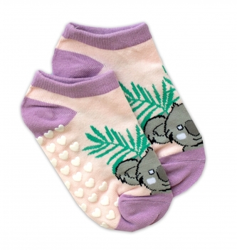 Dětské ponožky s ABS Koala, vel. 23/26 – sv. růžové; 23-26