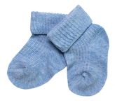 Kojenecké ponožky, Baby Nellys, sv. modré, vel. 6-9 m; 68/74 (6-9m)