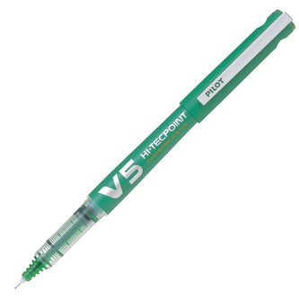 Pilot, Roller Hi-Tecpoint V5 CS, 0.5, (F) tenký, zelená