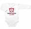 Body dlouhý rukáv Nejlepší budíček na světě, Baby Nellys, bílé, vel. 68; 68 (3-6m)