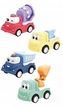 Stavební mini autíčka Tulimi, sada 4 ks