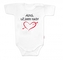 Body krátký rukáv Ahoj už jsem tady!, Baby Nellys, bílé, vel. 68; 68 (3-6m)